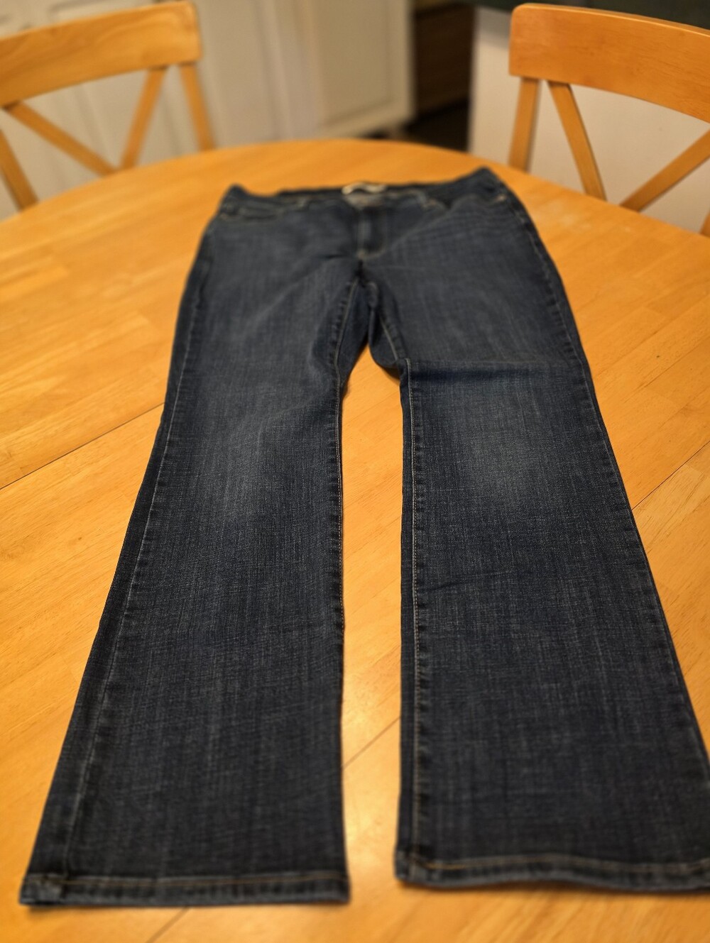 Levi's Dark Blue Straight-Leg Women's Jeans